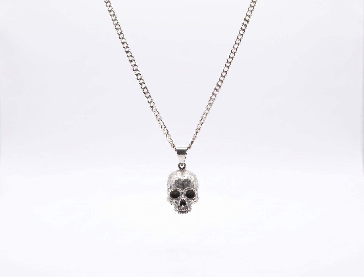 Skull Charm Necklace by SilverGoldandRose - Daring Elegance with a Touch of Edge