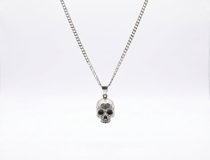 Skull Charm Necklace by SilverGoldandRose - Daring Elegance with a Touch of Edge