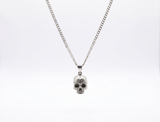 Skull Charm Necklace by SilverGoldandRose - Daring Elegance with a Touch of Edge