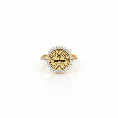 University Rings with Sparkling CZ Diamonds