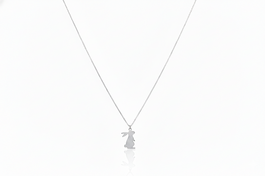 925 Sterling Silver Bunny Necklace
