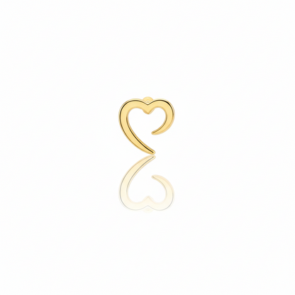 Heartfelt Sterling Silver Heart Studs - Hypoallergenic Elegance