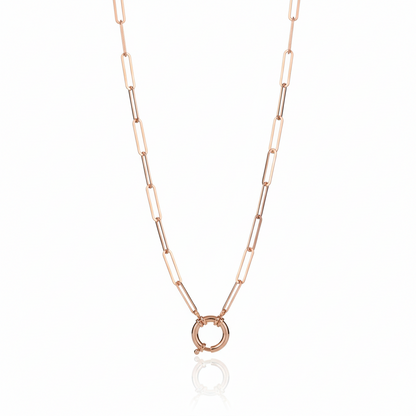 Sailor Lock Paperclip Chain Necklace