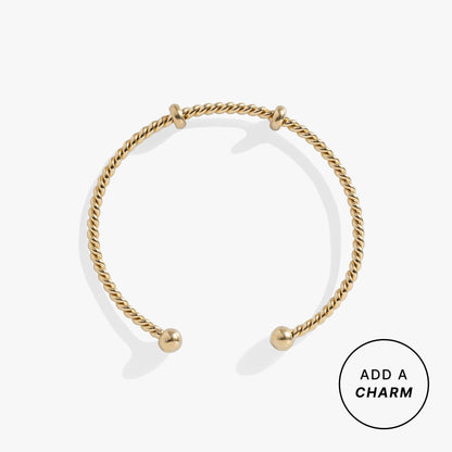 French Rope Charm Bracelet Cuff ALEX AND ANI