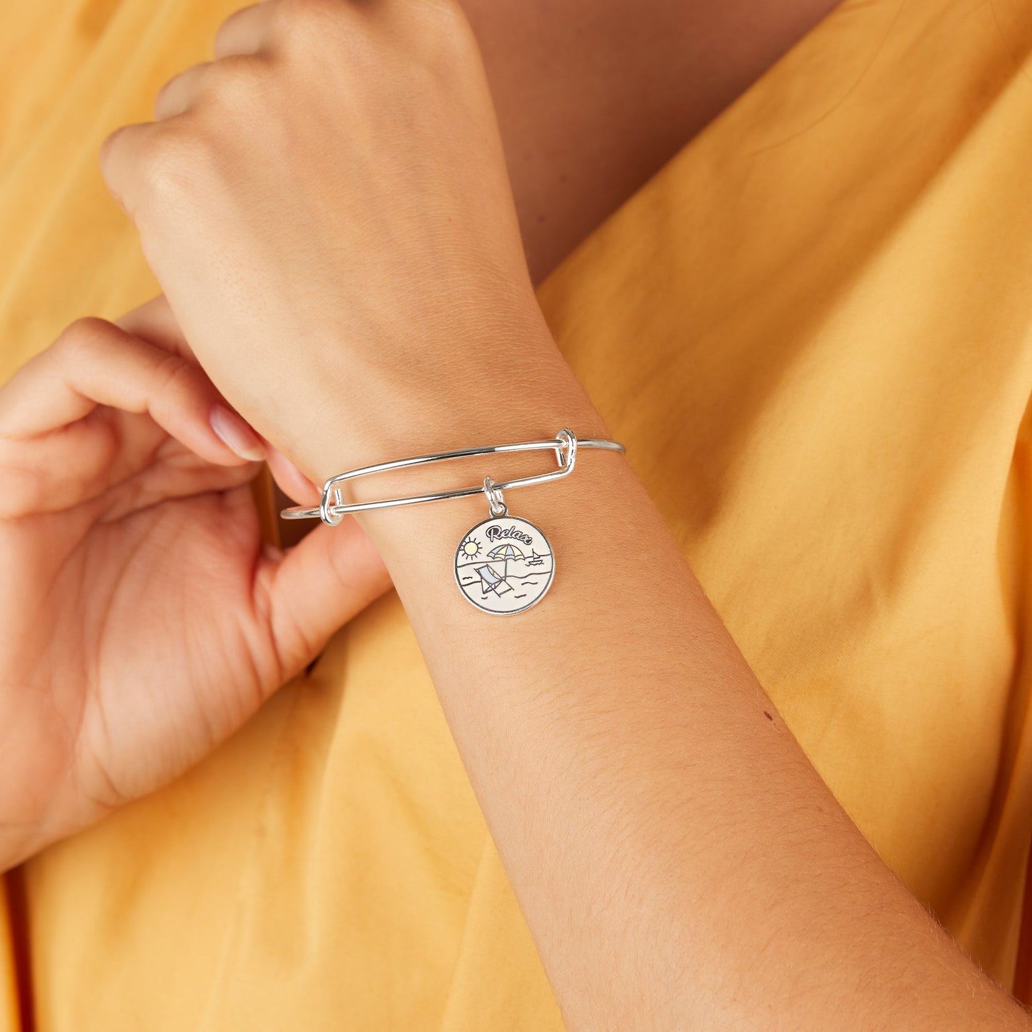 'Happy Retirement' Charm Bangle ALEX AND ANI