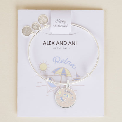 'Happy Retirement' Charm Bangle ALEX AND ANI