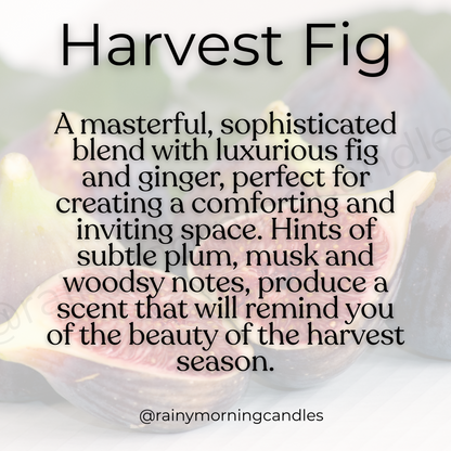 Harvest Fig | Fall Wax Melts Rainy Morning Candles