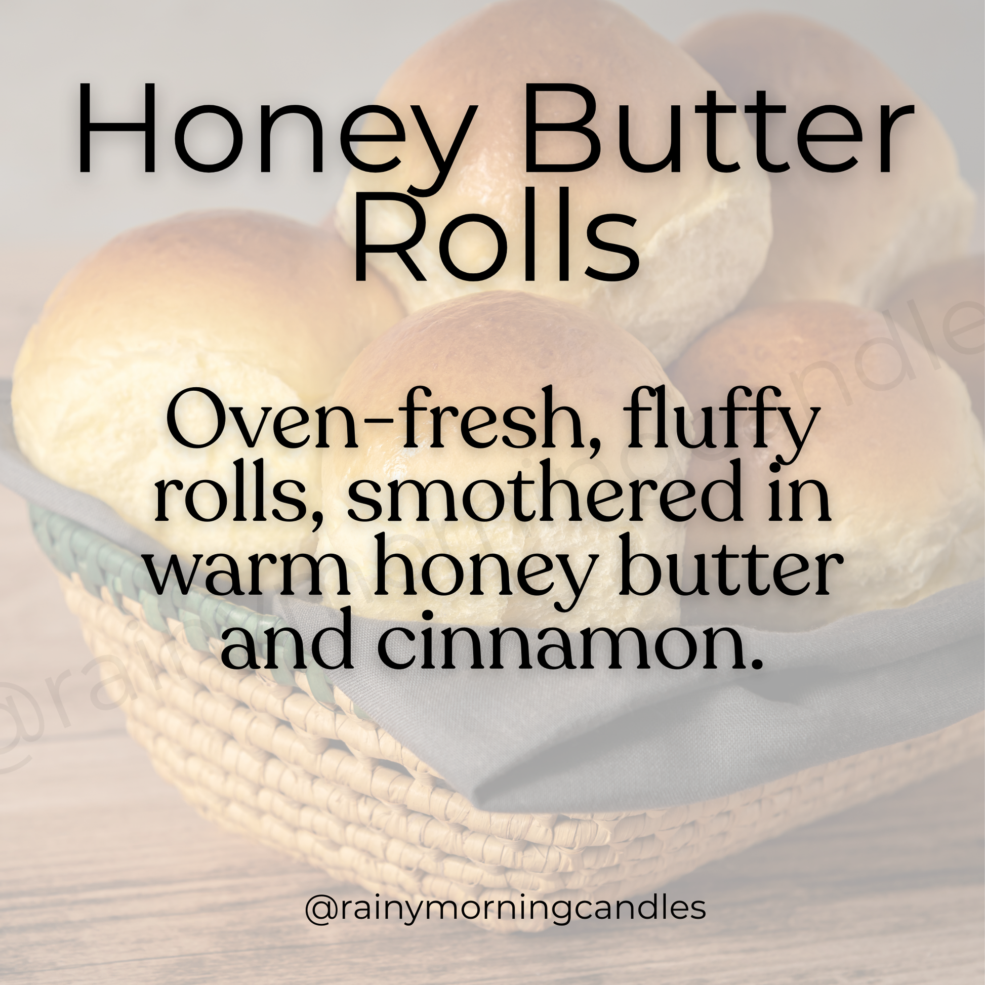 Honey Butter Rolls | Wax Melts Rainy Morning Candles