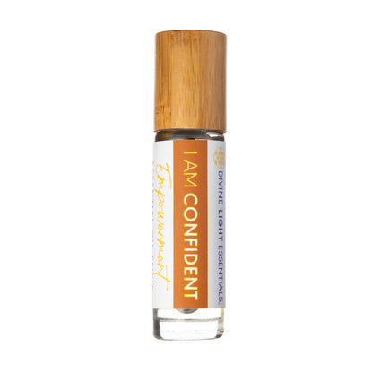 I Am Confident Essential Oil Elixir - Empowerment - Aromatherapy Roller Bottle Divine Light Codes