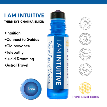 Chakra Balancing Elixirs - Essential Oils - 10 Roller Bottles Set Divine Light Codes