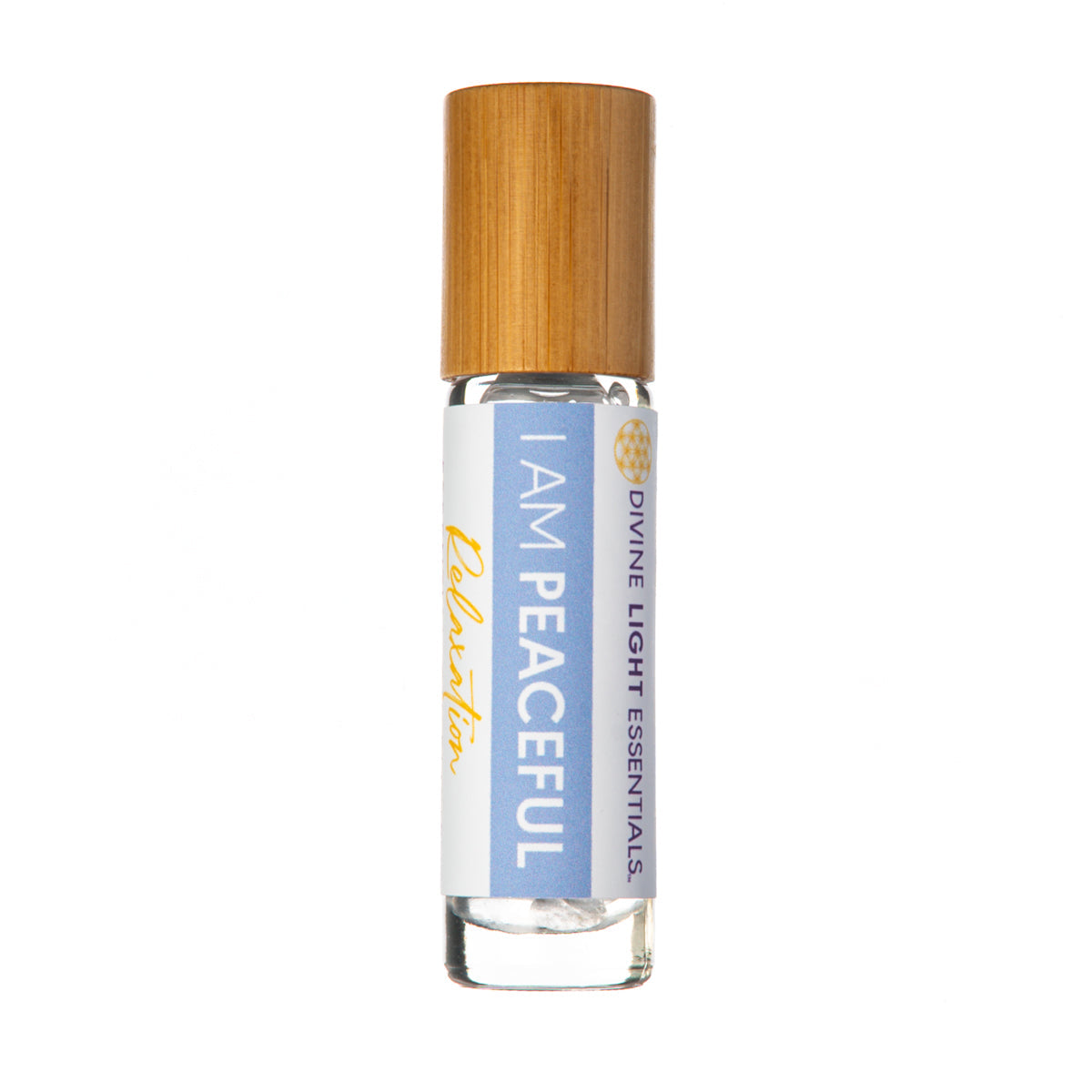 I Am Peaceful Essential Oil Elixir - Relaxation - Aromatherapy Roller Bottle Divine Light Codes