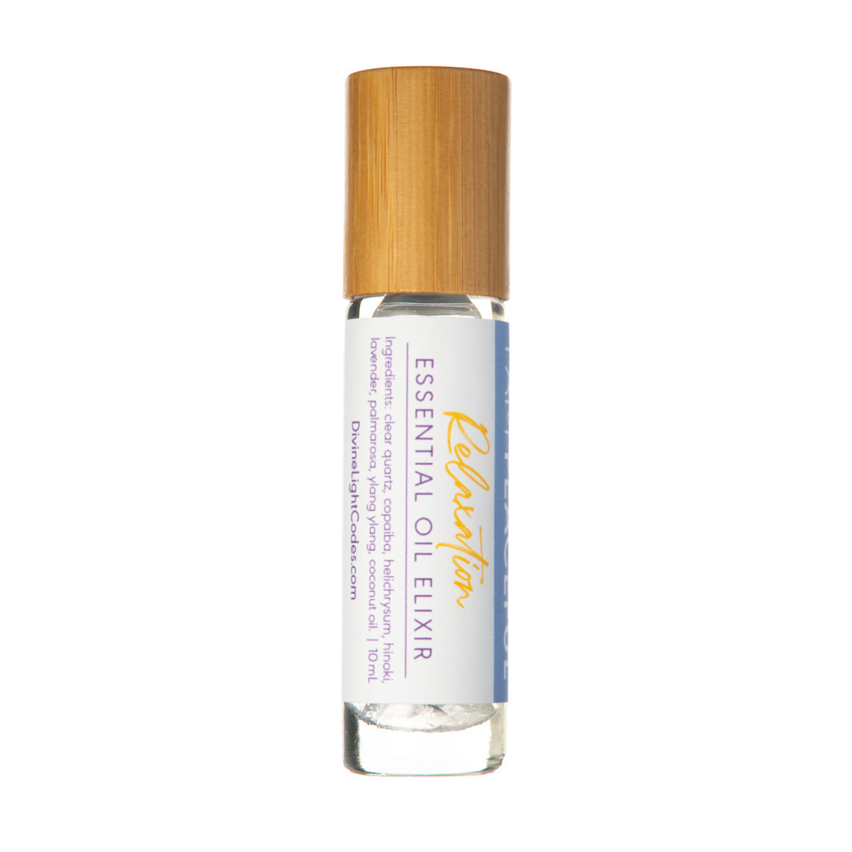 I Am Peaceful Essential Oil Elixir - Relaxation - Aromatherapy Roller Bottle Divine Light Codes
