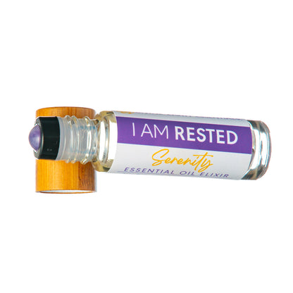 I Am Rested Essential Oil Elixir - Serenity - Sleep - Aromatherapy Roller Bottle Divine Light Codes