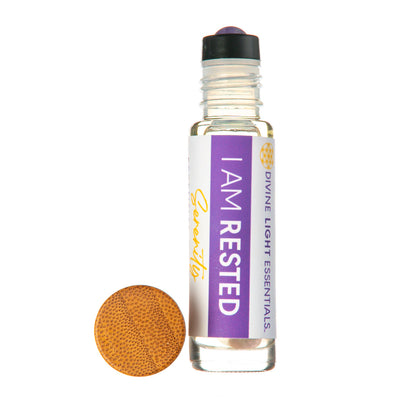 I Am Rested Essential Oil Elixir - Serenity - Sleep - Aromatherapy Roller Bottle Divine Light Codes