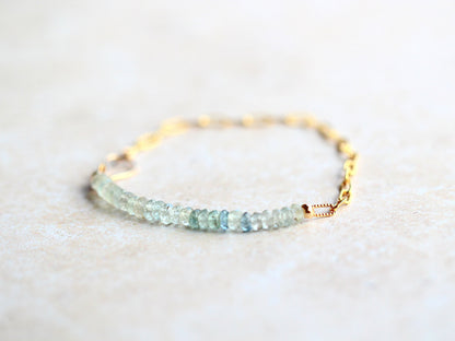 Cara Beaded Bracelet - Aquamarine