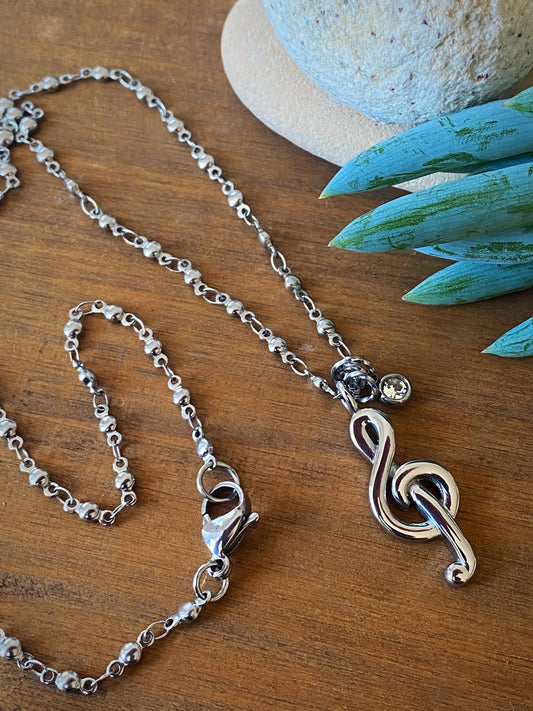 MUSICAL NOTE NECKLACE Bellaforma Jewelry