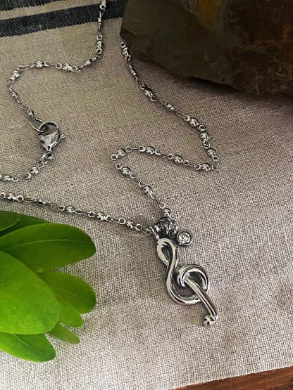 MUSICAL NOTE NECKLACE Bellaforma Jewelry