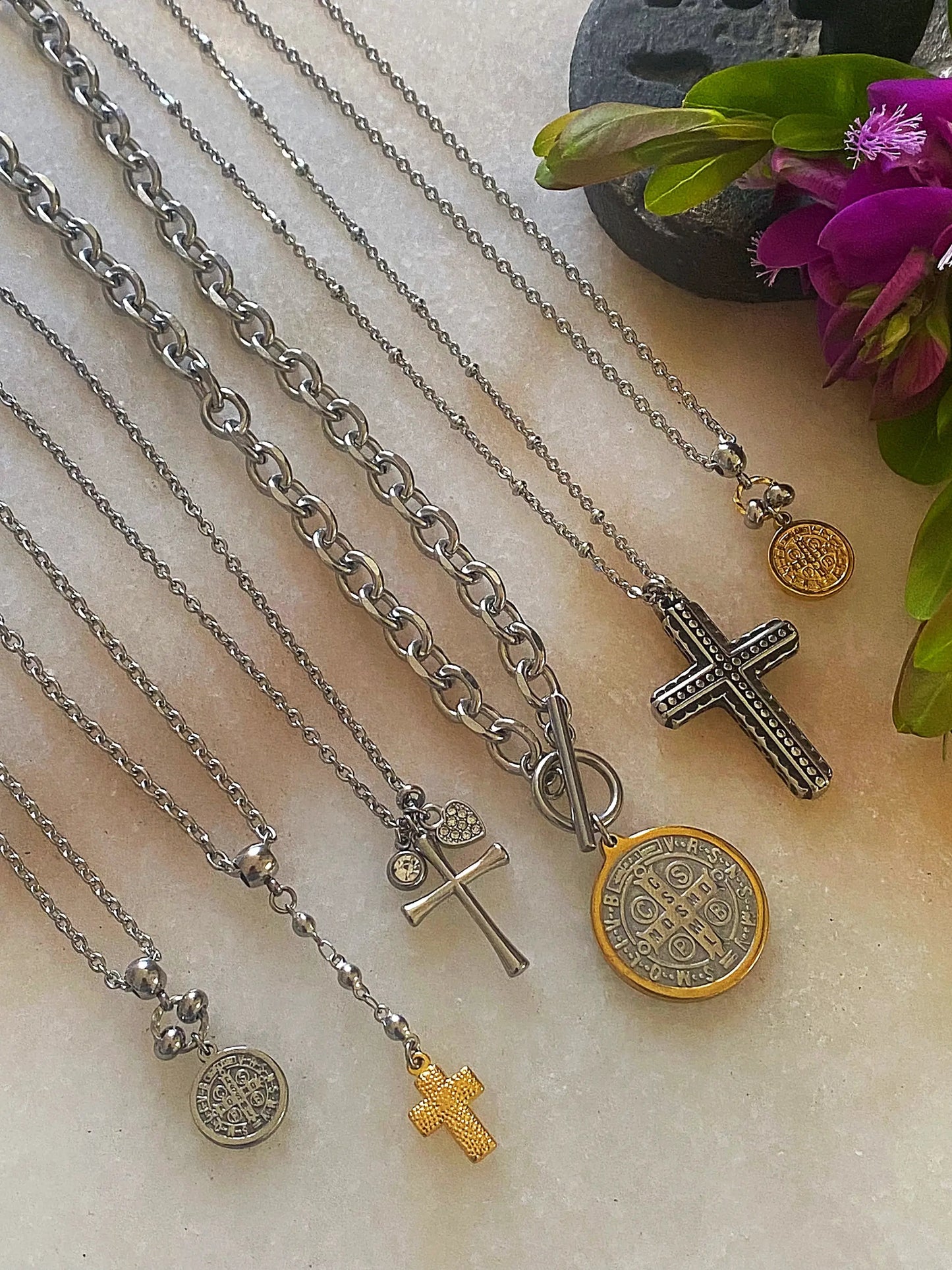 DAINTY CROSS NECKLACE Bellaforma Jewelry