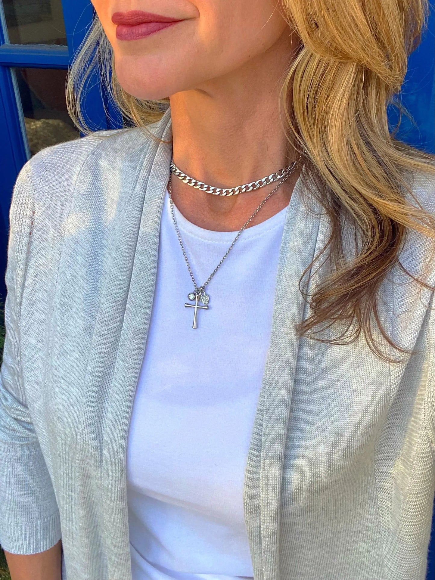 DAINTY CROSS NECKLACE Bellaforma Jewelry
