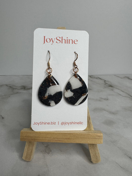 Shadow & Light Earrings | Handmade Polymer Clay Earrings | JoyShine
