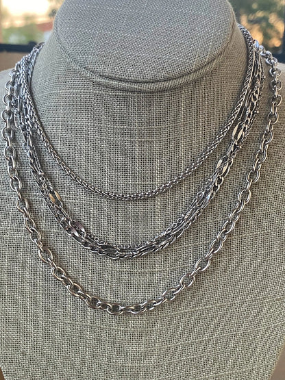 MULTI CHAIN NECKLACE Bellaforma Jewelry