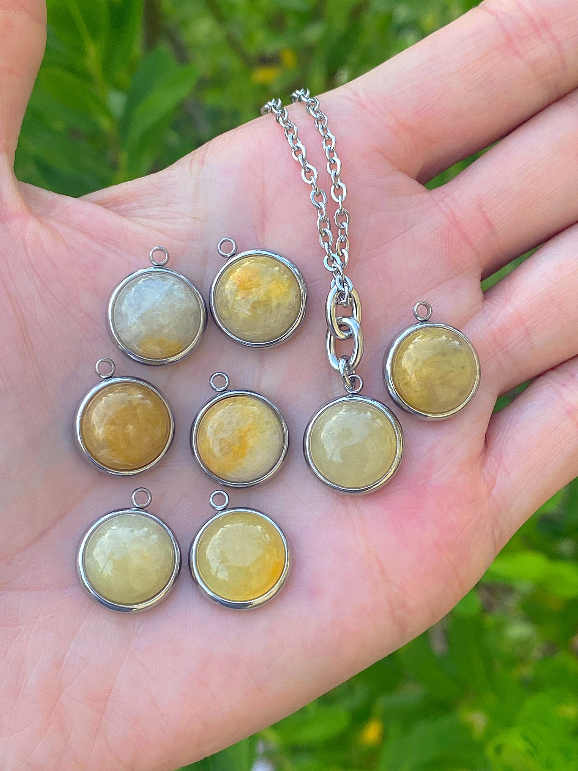 STONE CHARM NECKLACE Bellaforma Jewelry