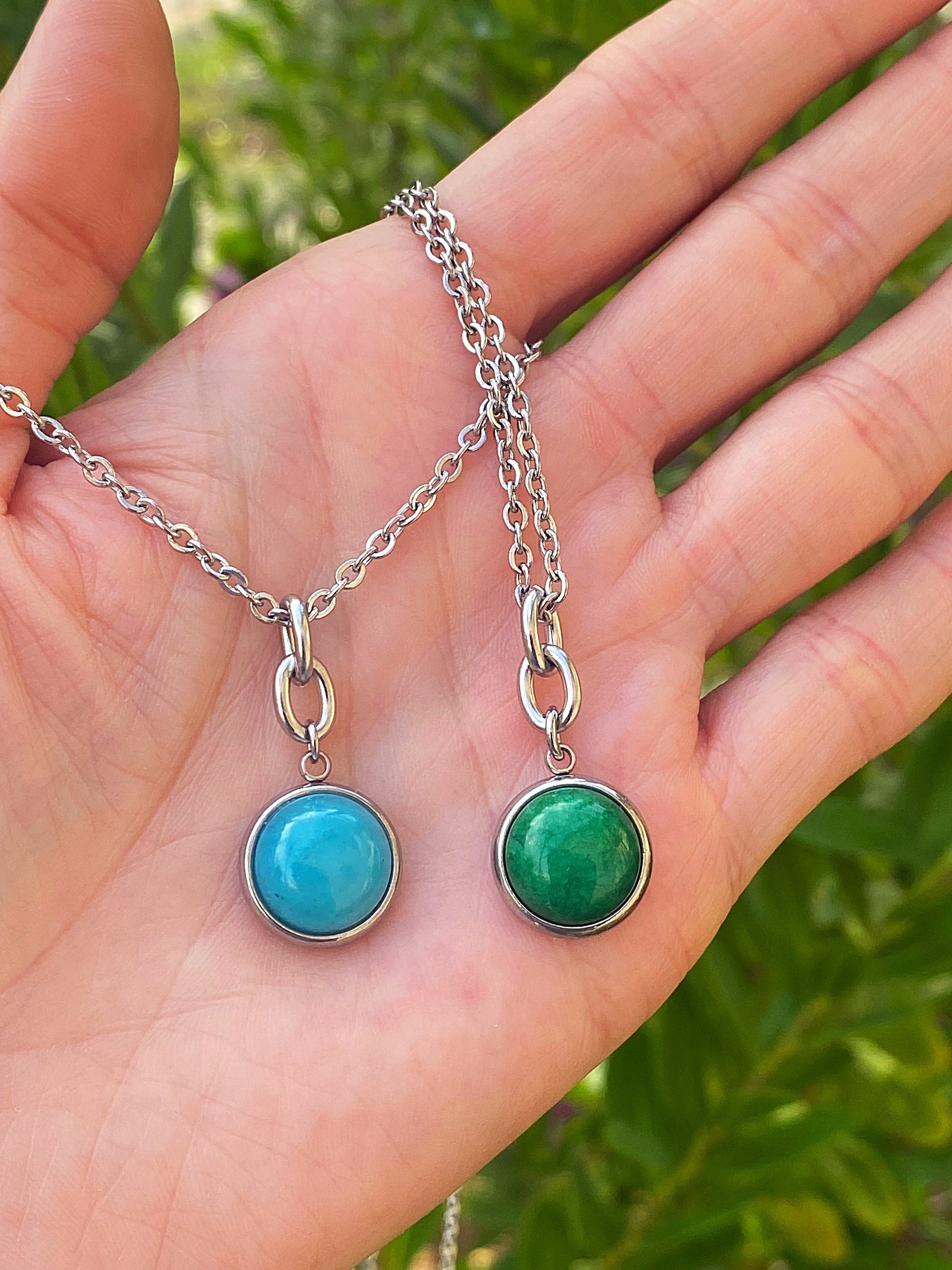 STONE CHARM NECKLACE Bellaforma Jewelry
