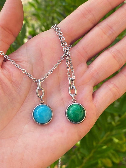 STONE CHARM NECKLACE Bellaforma Jewelry