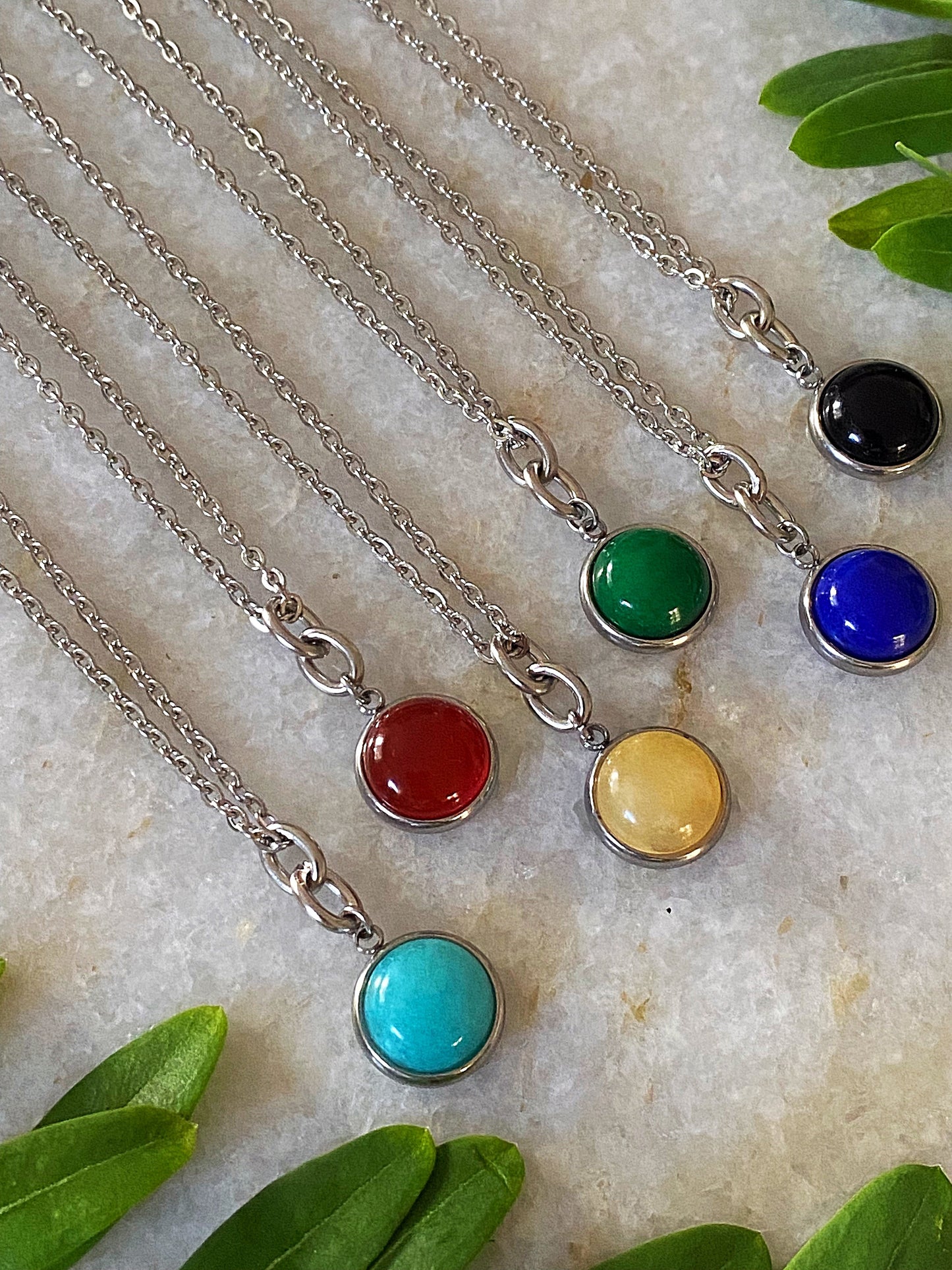 STONE CHARM NECKLACE Bellaforma Jewelry