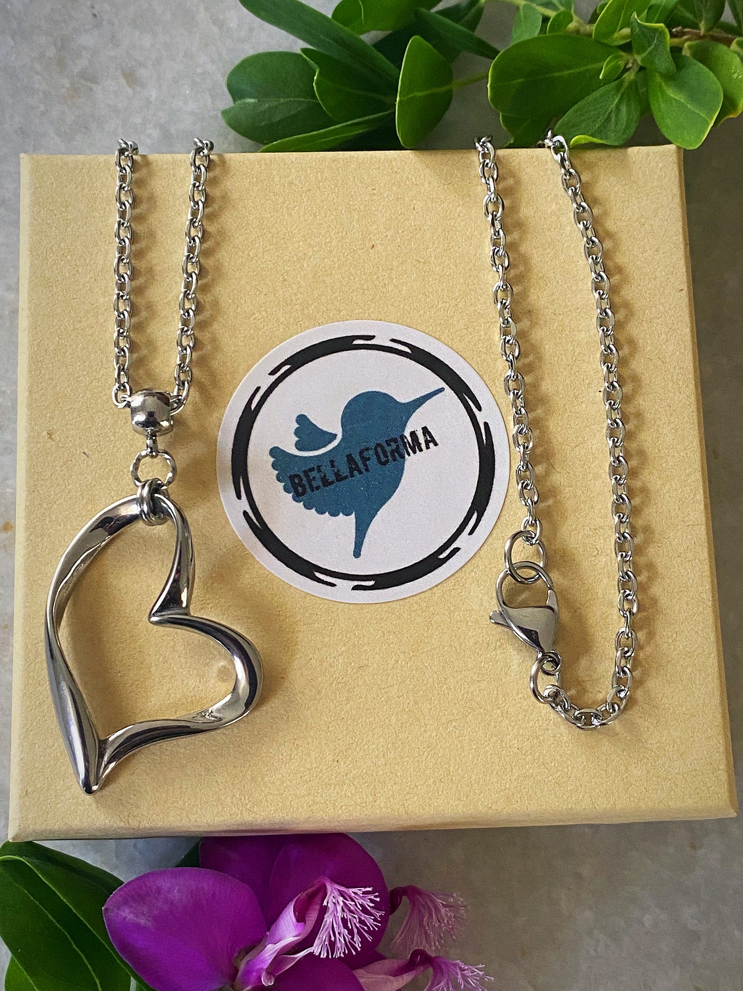 WHIMSICAL HEART NECKLACE Bellaforma Jewelry