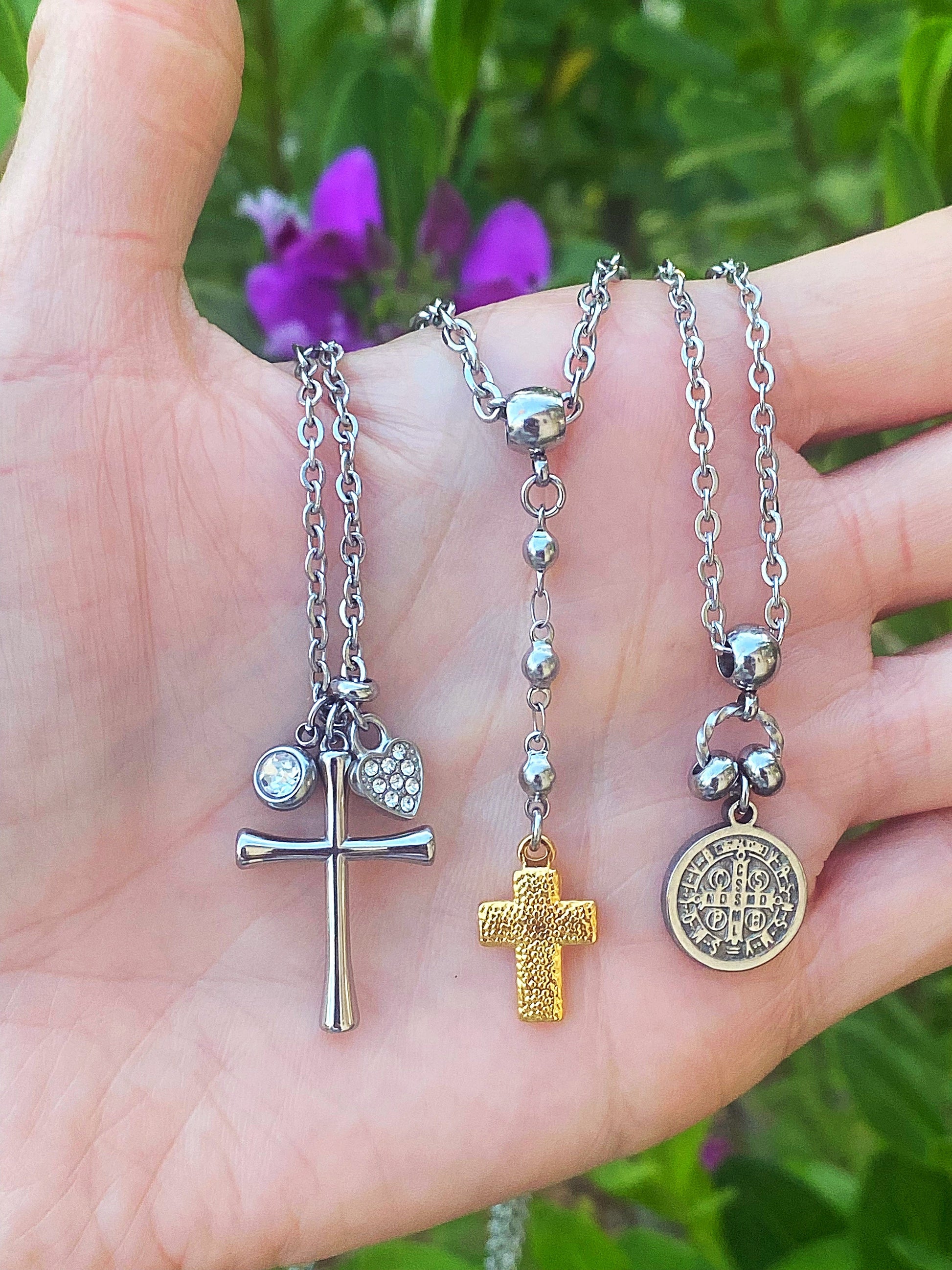 CROSS LARIAT CHOKER Bellaforma Jewelry