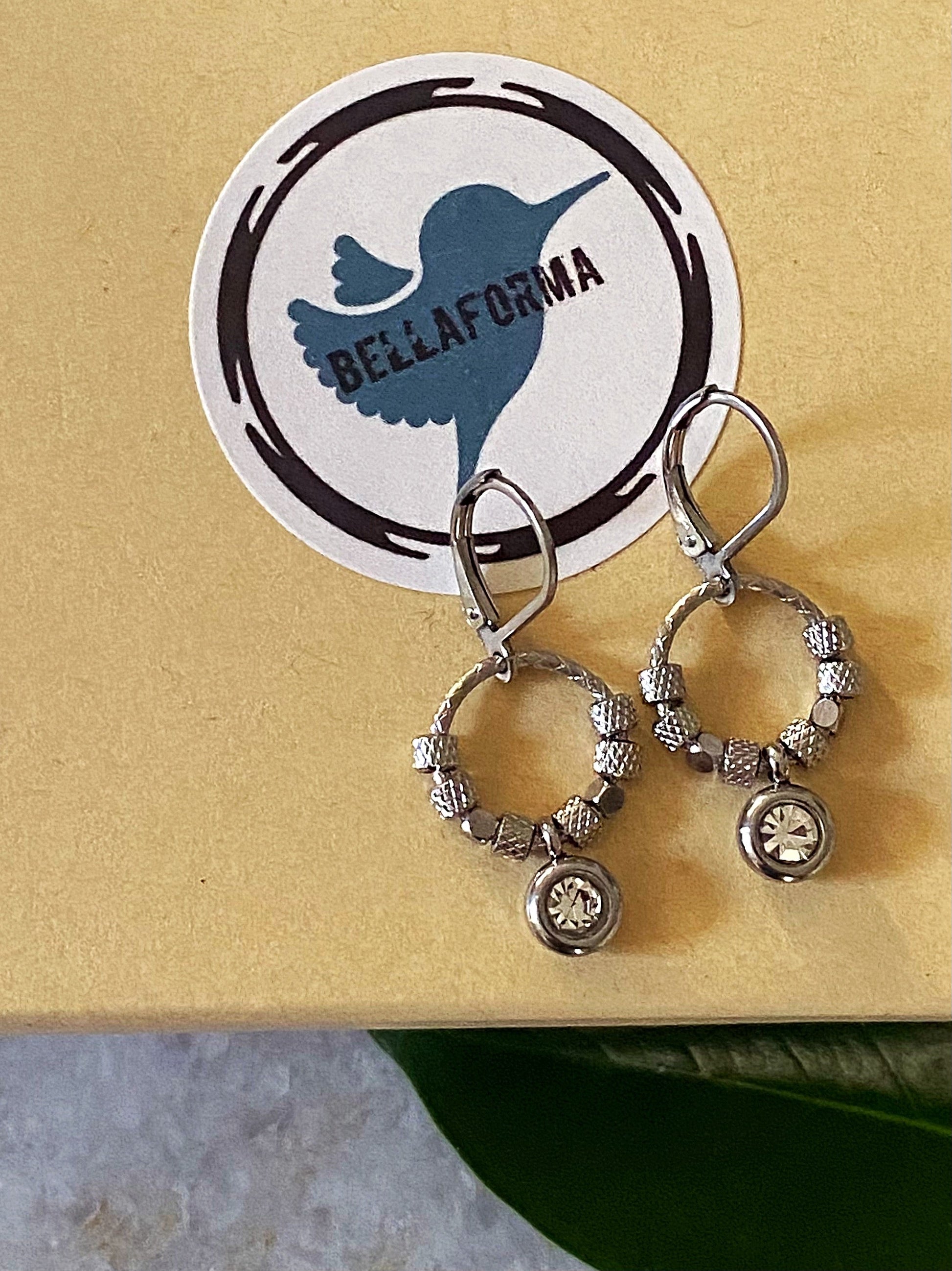 HALO SHIMMER EARRINGS Bellaforma Jewelry