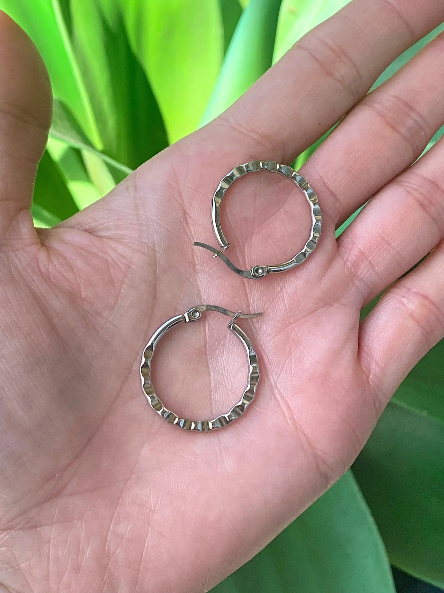 HAMMERED HOOPS Bellaforma Jewelry