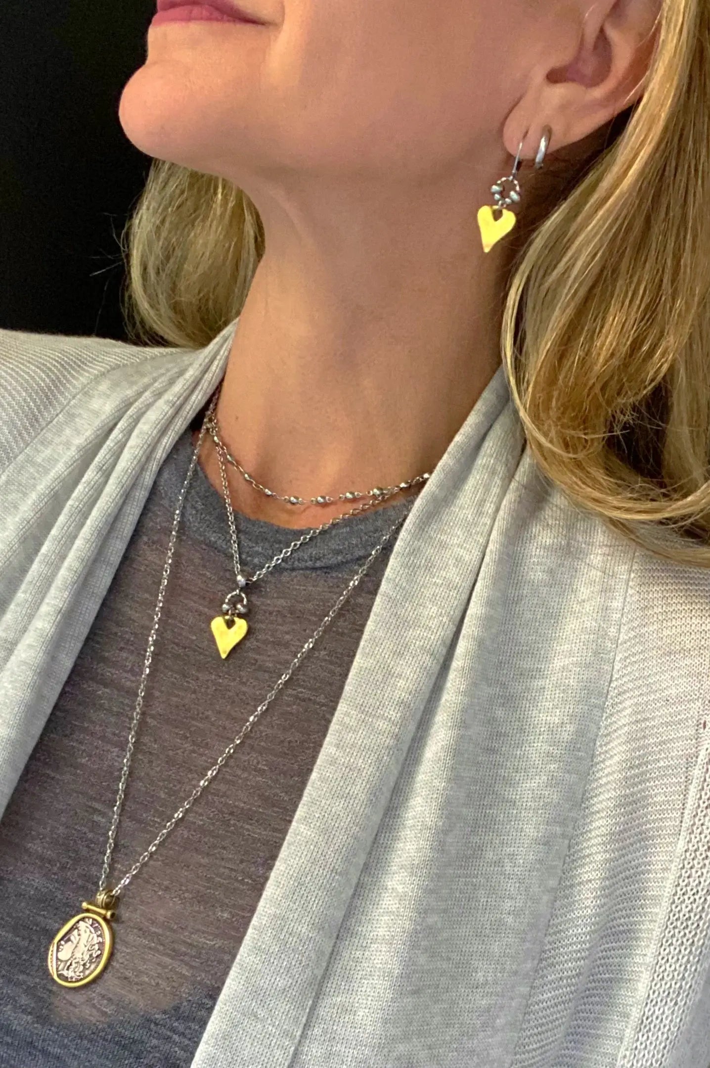 RUSTIC HEART NECKLACE Bellaforma Jewelry