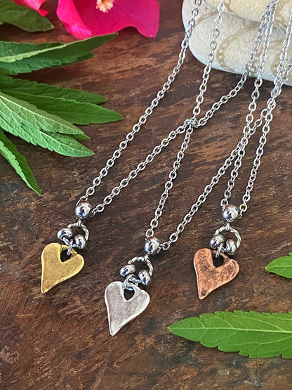 RUSTIC HEART NECKLACE Bellaforma Jewelry