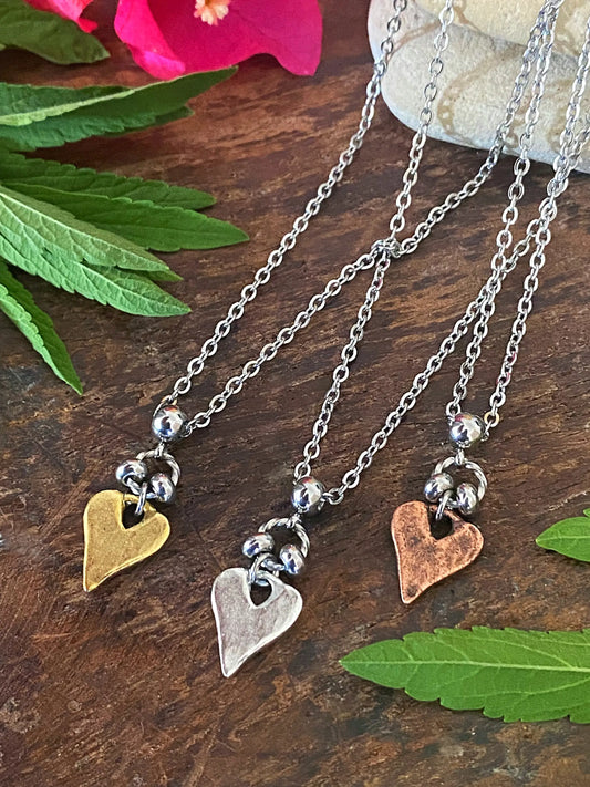 RUSTIC HEART NECKLACE Bellaforma Jewelry