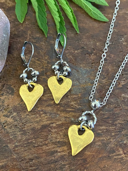 RUSTIC HEART NECKLACE Bellaforma Jewelry