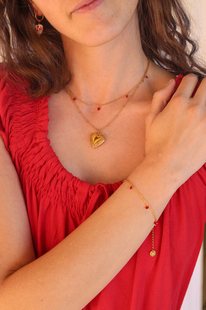 Madison Bracelet in Red