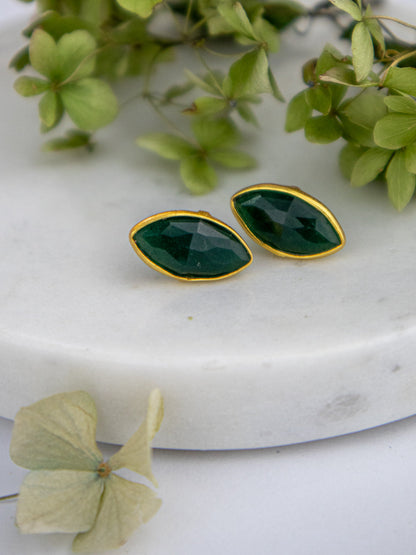 Mila Leaf Earrings - Gold
