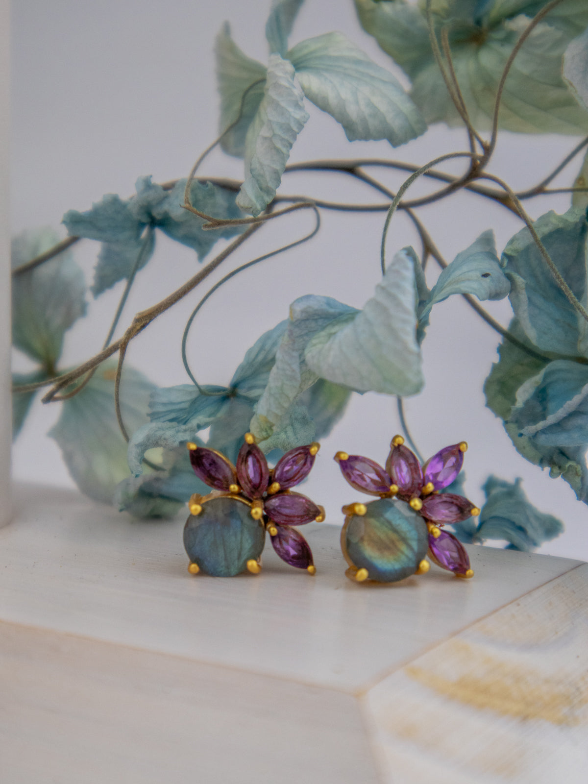 Blooming Fan Studs