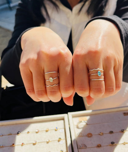 OVAL GEMSTONE RING