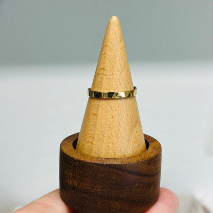 14k gold filled HAMMERED BAND RING