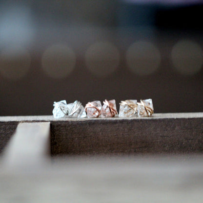 Herkimer Diamond Studs - As Seen On The Small Things Blog & Baby Daddy