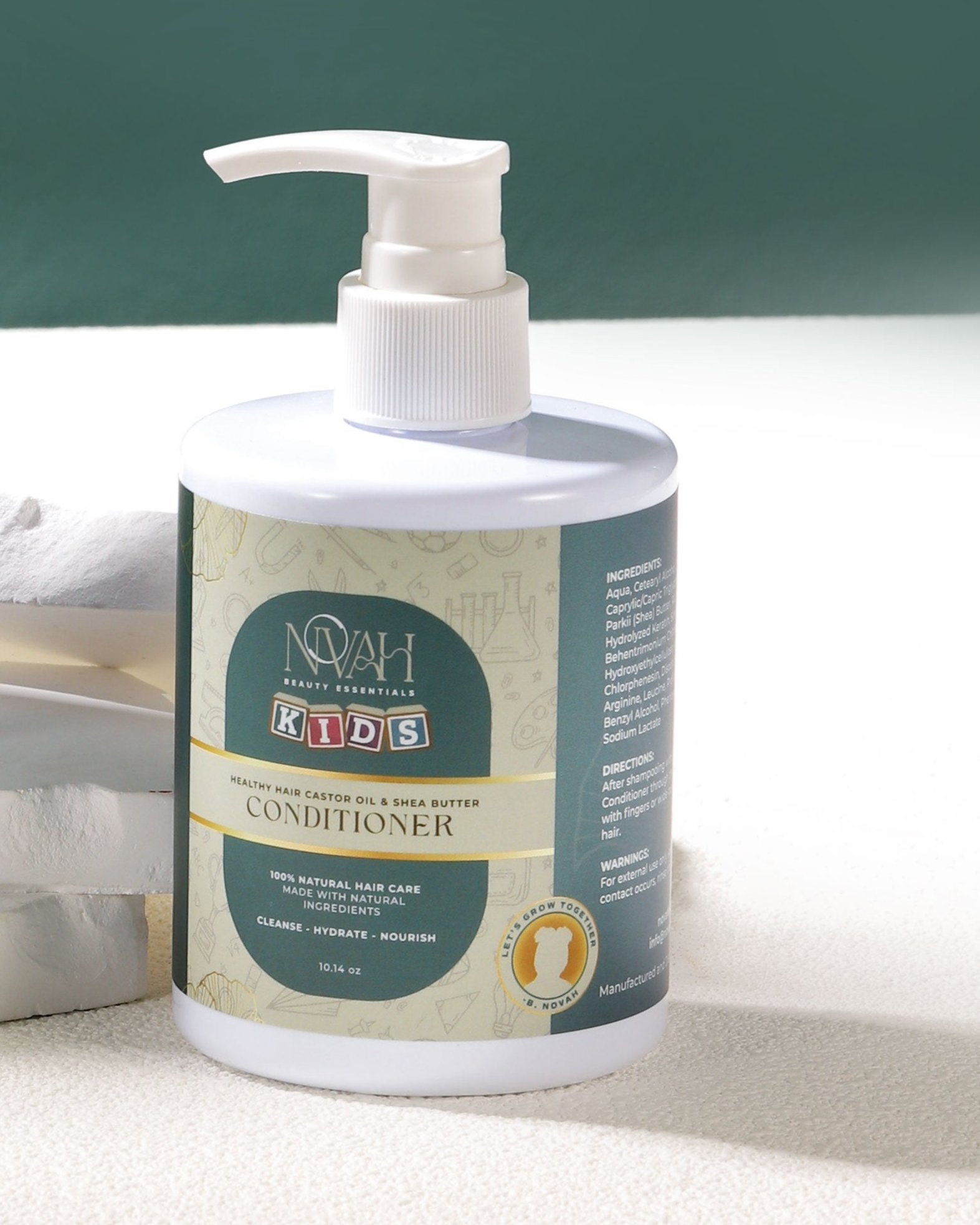 Healthy Hair Castor Oil And Shea Butter Hydrating Conditioner For Curly Hair Novah Beauty Essentials
