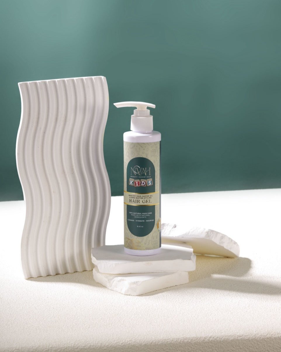 Healthy Hair Castor Oil And Shea Butter Styling Gel For Curls And Frizz Control Novah Beauty Essentials