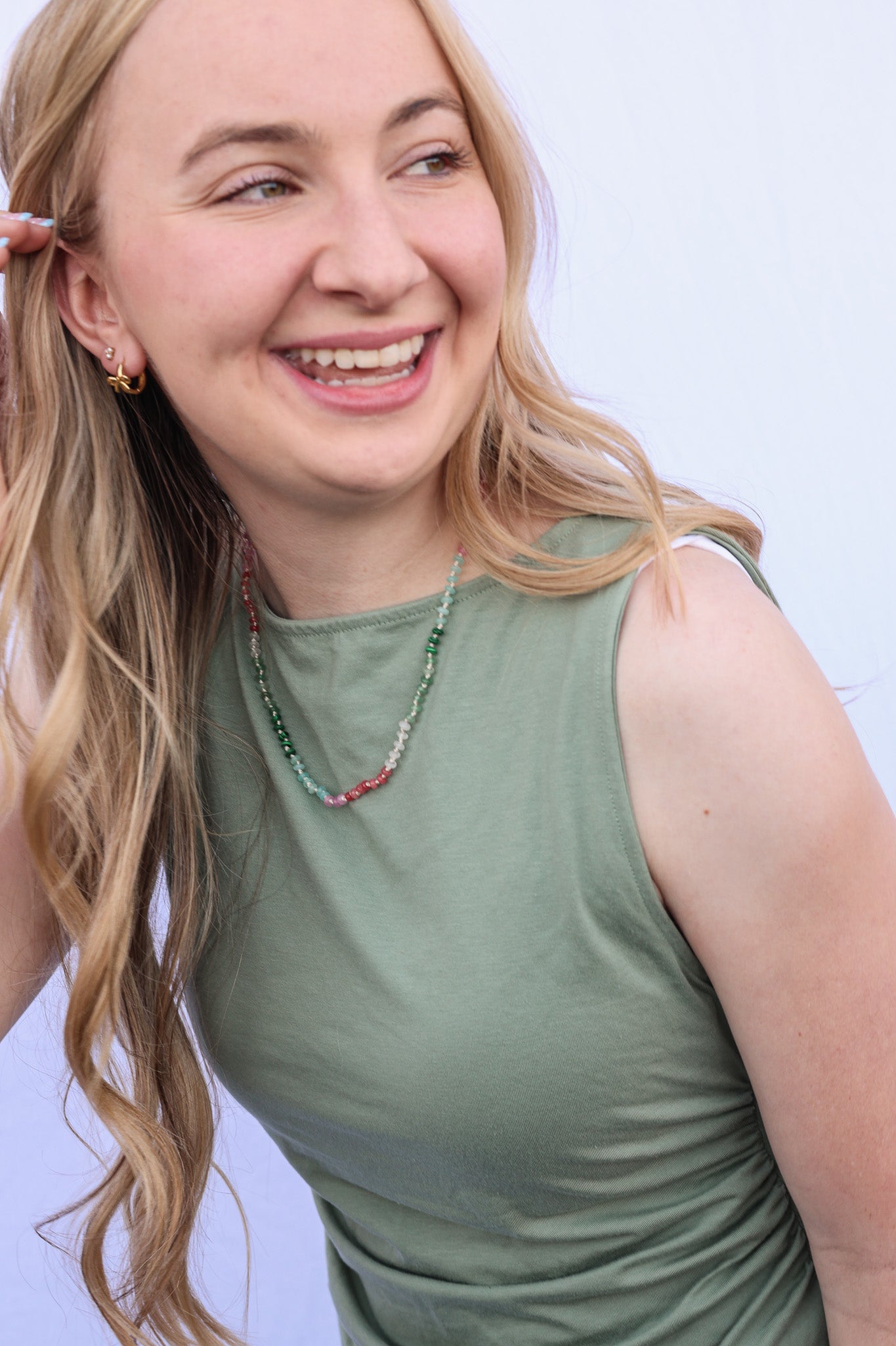 Watermelon Sugar Beaded Necklace