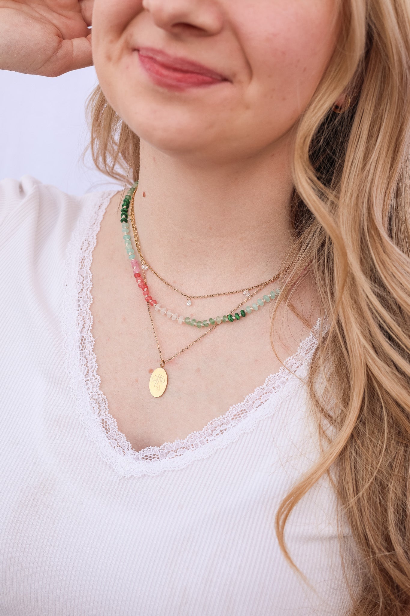 Watermelon Sugar Beaded Necklace