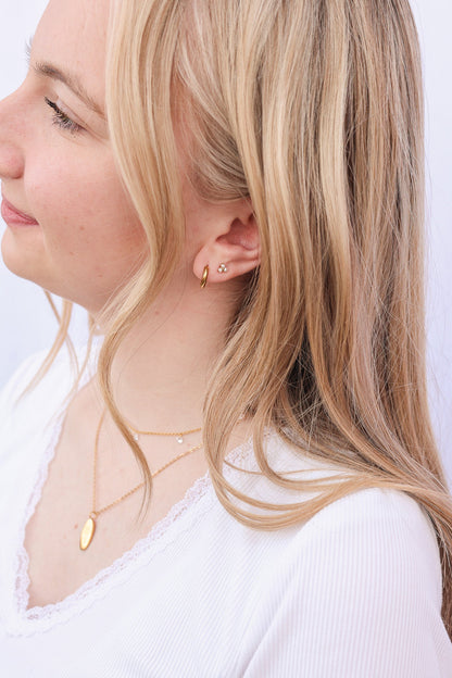 Pearl Trio Flat Back Stud