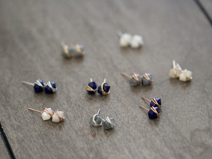 Pike Studs - Lapis Lazuli