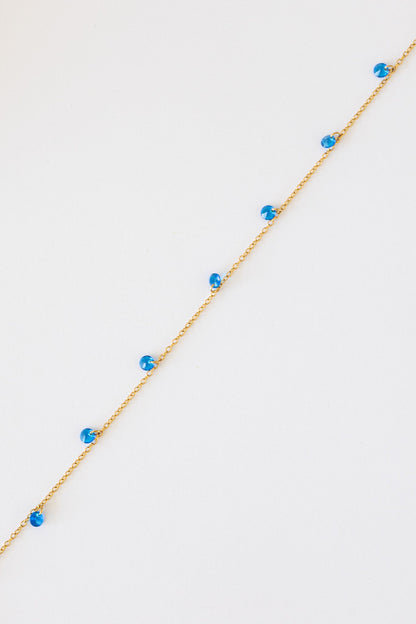 Madison Anklet in Blue